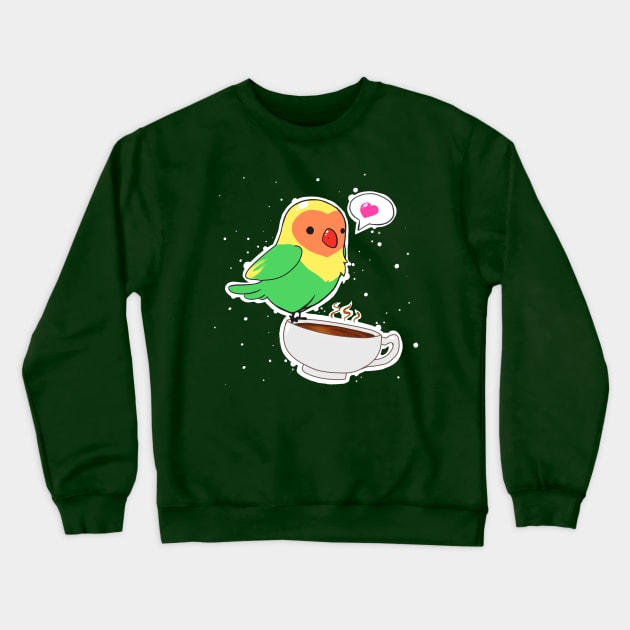 Bird & Coffee Crewneck Sweatshirt by Shemii